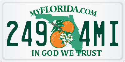 FL license plate 2494MI
