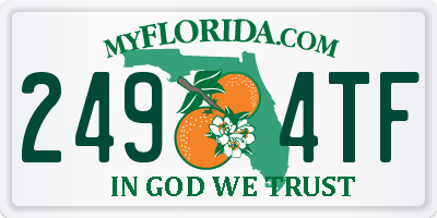 FL license plate 2494TF