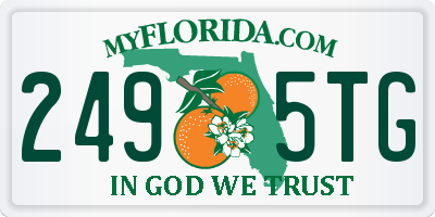 FL license plate 2495TG