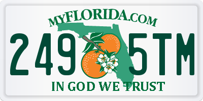 FL license plate 2495TM