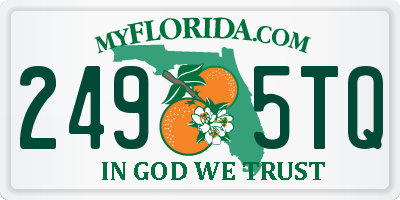FL license plate 2495TQ
