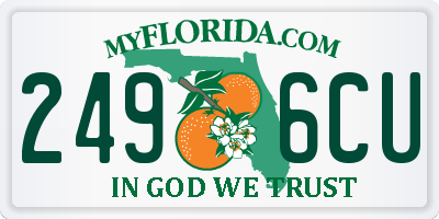FL license plate 2496CU