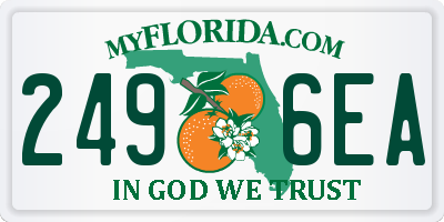 FL license plate 2496EA