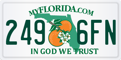 FL license plate 2496FN