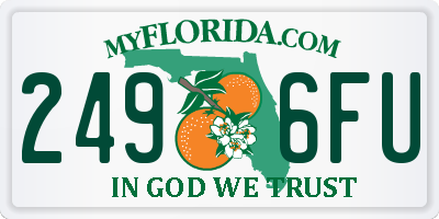 FL license plate 2496FU