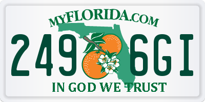 FL license plate 2496GI