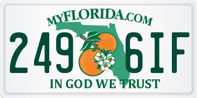 FL license plate 2496IF