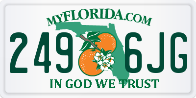 FL license plate 2496JG