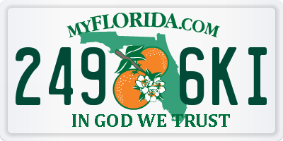 FL license plate 2496KI