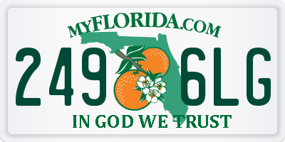 FL license plate 2496LG