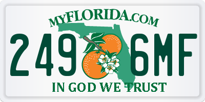 FL license plate 2496MF