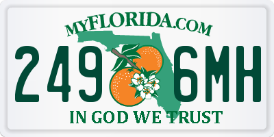 FL license plate 2496MH