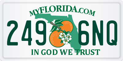 FL license plate 2496NQ