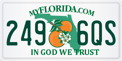 FL license plate 2496QS
