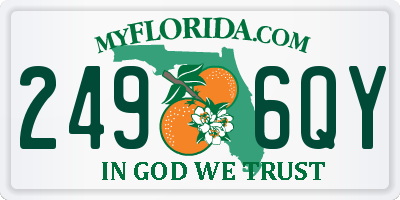 FL license plate 2496QY