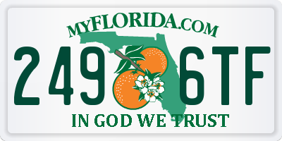 FL license plate 2496TF