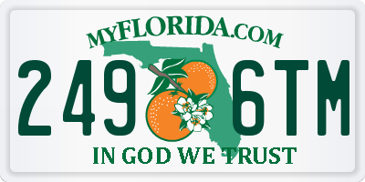 FL license plate 2496TM