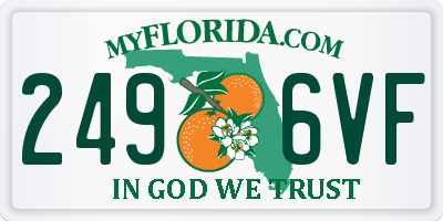 FL license plate 2496VF