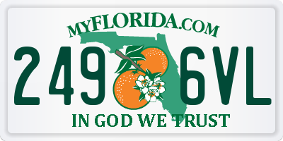 FL license plate 2496VL