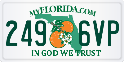 FL license plate 2496VP