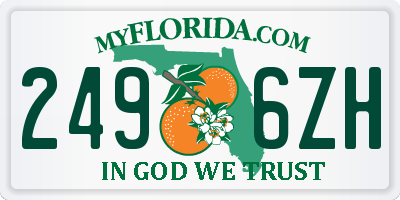 FL license plate 2496ZH