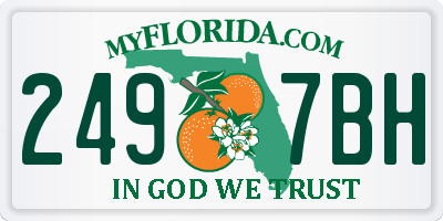 FL license plate 2497BH