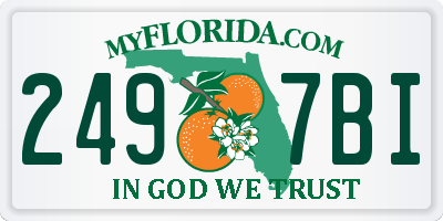 FL license plate 2497BI