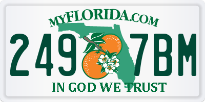 FL license plate 2497BM