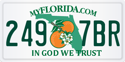 FL license plate 2497BR