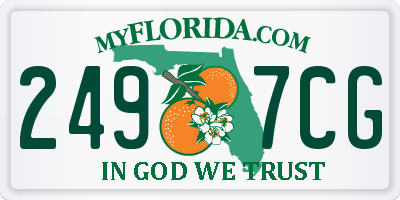 FL license plate 2497CG