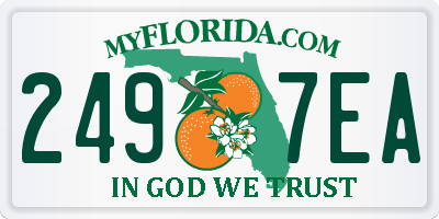FL license plate 2497EA