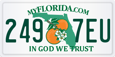 FL license plate 2497EU