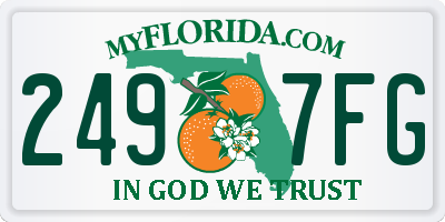 FL license plate 2497FG