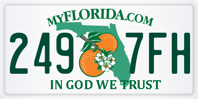 FL license plate 2497FH