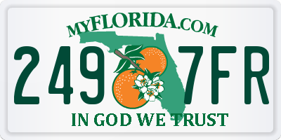 FL license plate 2497FR