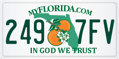 FL license plate 2497FV