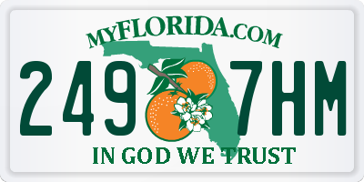 FL license plate 2497HM
