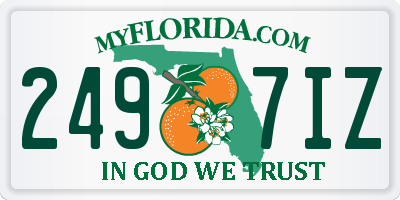 FL license plate 2497IZ