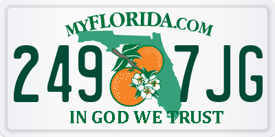FL license plate 2497JG