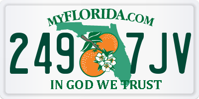 FL license plate 2497JV