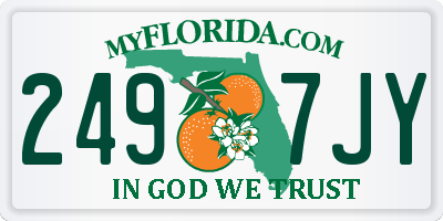 FL license plate 2497JY