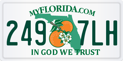 FL license plate 2497LH