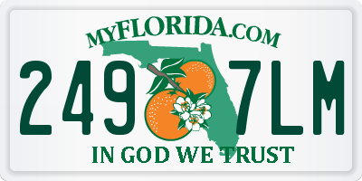 FL license plate 2497LM