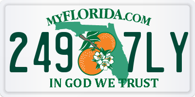 FL license plate 2497LY
