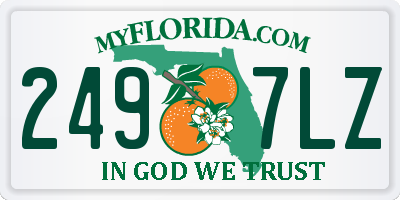 FL license plate 2497LZ