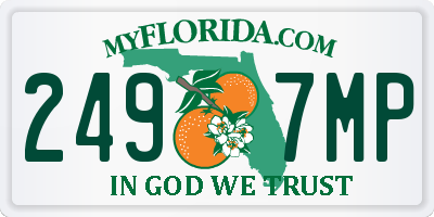 FL license plate 2497MP