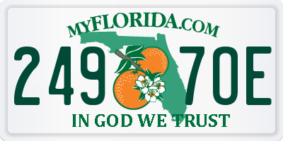 FL license plate 2497OE