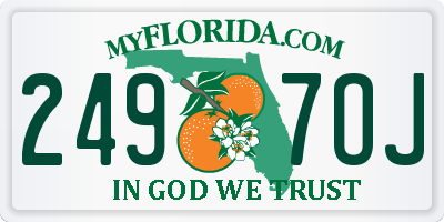 FL license plate 2497OJ