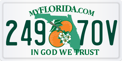 FL license plate 2497OV