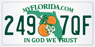 FL license plate 2497QF